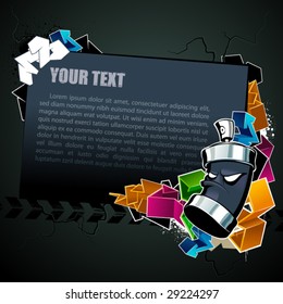 Cool graffiti image with place for your text