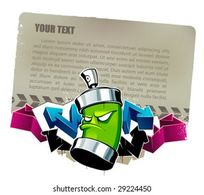 Cool graffiti image with place for your text