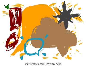 Cool Graffiti speech bubble background. Messaging sign street art decoration, Discussion icon performed in urban painting style.