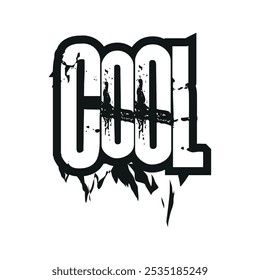Estilo de grafite legal letras vetor de instalação moda, impressão de estilo de grafite para t-shirt, cartaz
