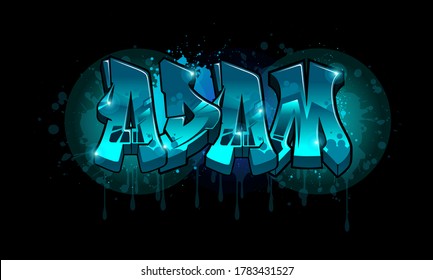 Adam Name Art Design Images Stock Photos Vectors Shutterstock