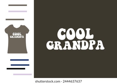 Cool grandpa t shirt design