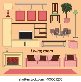 Cool graphic living room 