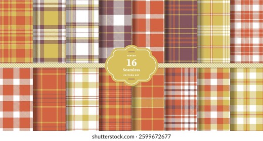 Cool Graphite and Sandy Beige Seamless Tartan Textile Design