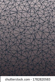 Cool Gray color Abstract color Low-Polygones Generative Art background illustration