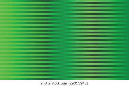 Cool green gradient colored abstract vector background with horizontal stripes. Suitable for wallpaper, cover, card, and backdrop.