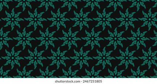 Cool green pattern with a dark background, suitable for you
