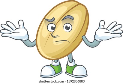 Cool Grinning of split bean mascot cartoon style