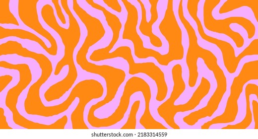 Cool Groovy Liquid Background Vector Design. Trendy Y2k Backdrop Textute. Funky Retro Wallpaper.