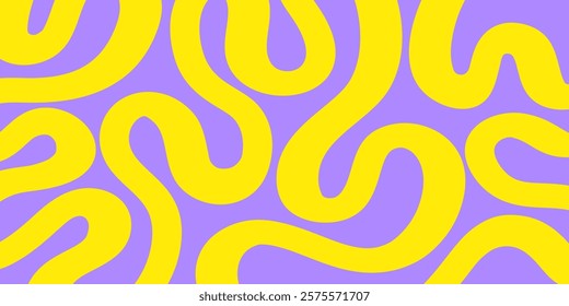 Cool Groovy Striped Texture. Abstract Geometric Lines Y2k Pattern. Brush Hand Drawn Background.