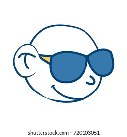 Cool guy cartoon