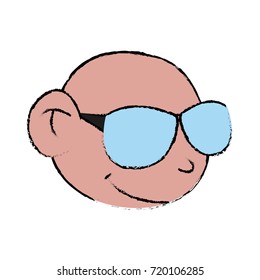 Cool guy cartoon