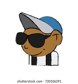 Cool guy cartoon