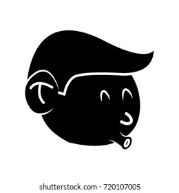 Cool guy cartoon