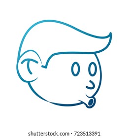 Cool guy cartoon