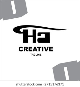 Cool HA Brief Vektor, Geschwindigkeit Unternehmen Icon Design.