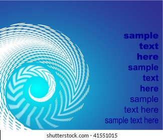 Cool halftone swirl background (Or use as business card or new year card)