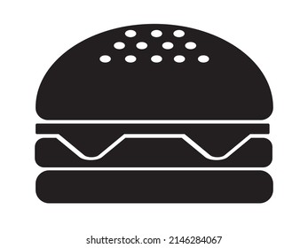 cool hamburger silhouette vector suitable for hamburger lovers logo design and fast food shop logo, cafe, eat, drink, junk, new, logo, hot, chese, greet, shopping, hungry, bread, acar, healty, cool, 