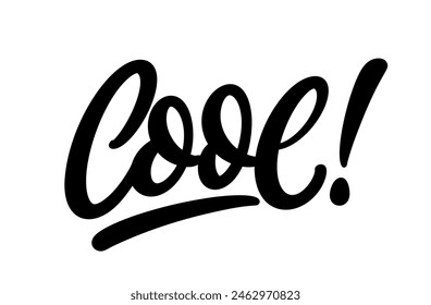 Texto de caligrafía dibujado a mano. Diseño moderno de letras de pincel manuscrito. Cool - composición de texto. Vector tipográfico.