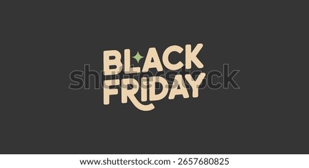 cool headline typography for black friday sale offer banner template , text 