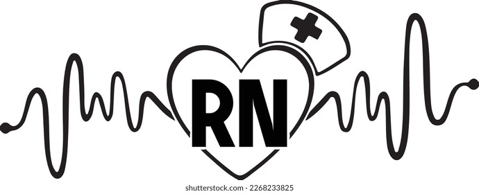 Cool Heartbeat Registered Nurse Rn Nurse