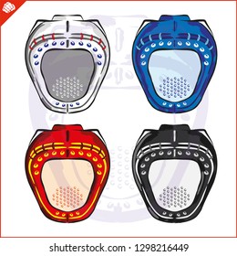 Cool helmets for fullcontact martial arts. Full head protection from knockout, strike. Lattice to protect the face. Creative original design in multiple colors.