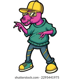 Cool Hip Hop Dinosaur Rap