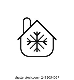 Cool home icon outline collection in black and on white background