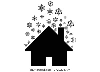Cool Home Icon Set – Ilustraciones vectoriales de contorno plano mínimo de aire acondicionado eficiente y símbolos del sistema de refrigeración	
