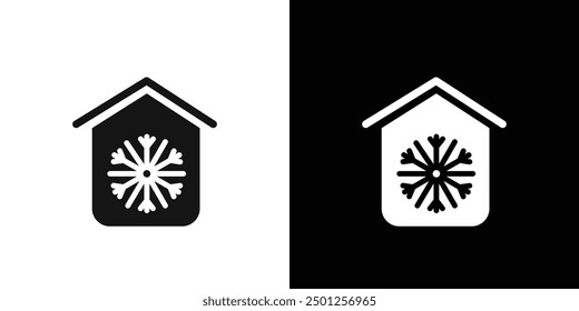 Icono de inicio fresco Símbolo de marca en estilo lleno