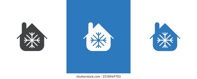 Cool home icon thin line illustration