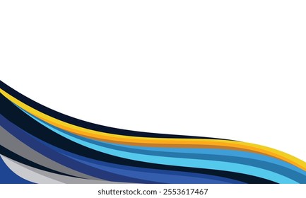 cool horizontal abstract modern wave background