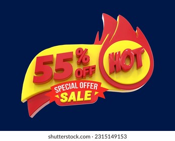 Cool Hot Sale Discount 55% Percent off Vector Design
