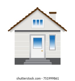 cool house isolated on white background