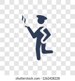 cool human icon. Trendy cool human logo concept on transparent background from Feelings collection