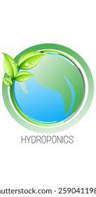 Cool hydroponic logo vector in eps format