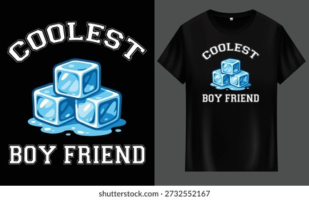 Gráfico fresco del cubo de hielo para una camiseta, ideal para los diseñadores con su
