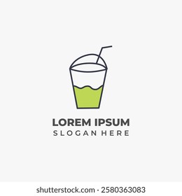 Cool ice cup icon for beverage branding, cafe menus, and summer drinks.