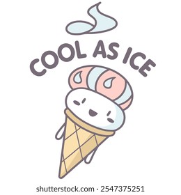 Cool as Ice Vector Design