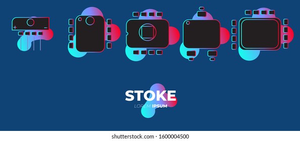 cool icon about computer storage in various forms