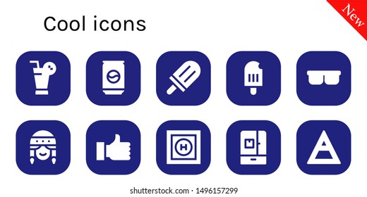 Cool Icon Set 10 Filled Cool Stock Vector (Royalty Free) 1496157299 ...