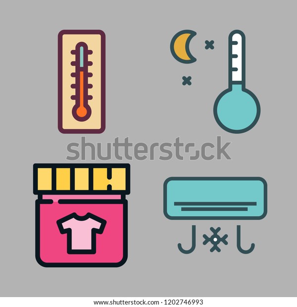 Cool Icon Set Vector Set About Stock Vector (Royalty Free) 1202746993 ...