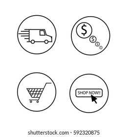 Cool icon simple shopping