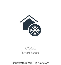 Cool icon vector. Trendy flat cool icon from smart house collection isolated on white background. Vector illustration can be used for web and mobile graphic design, logo, eps10