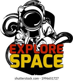 cool illustration of an astronaut