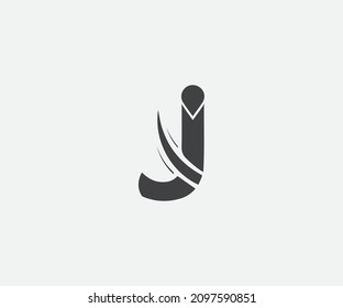 A cool illustration of the letter J with bookmark.J Letter Logo Template vector icon design. Initial J letter logo. J letter Vector Logo Design Template Element.