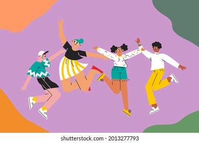 cool illustration themed international youth day