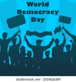 cool illustration with world democracy day theme