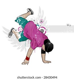 Cool image with breakdancer and street style attributes