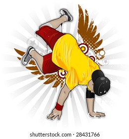 Cool image with breakdancer and street style attributes